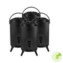 SOGA 4X 12L Stainless Steel Insulated Milk Tea Barrel Hot and Cold Bev